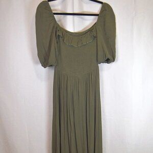 3/4 Sleeve Maxi Dress